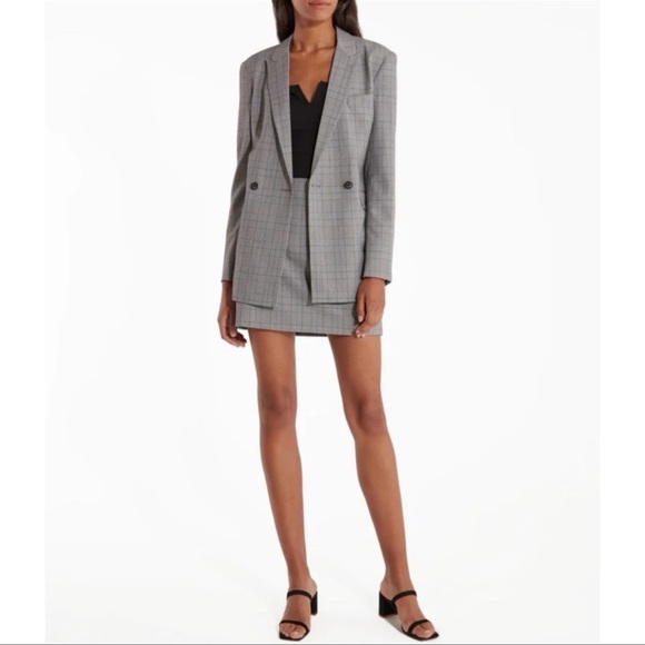 Billie The Label Plaid Diana Blazer - Picture 4 of 9